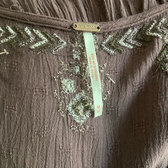 Free People Tunic Dress Embroidered M - Picture 7 of 7